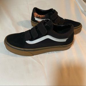 Old Skool Vans Velcro Closure Black size 5 men 6.5 women